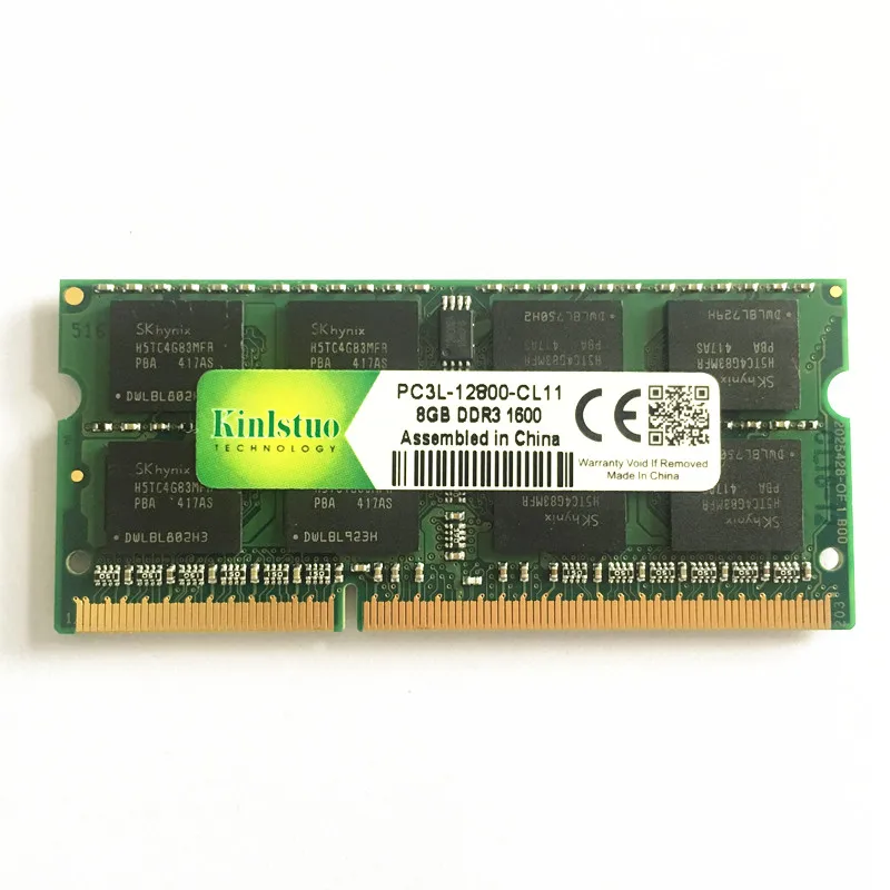 Оперативная память для ноутбука Kinlstuo ddr3l sodimm 4 ГБ 8 1333 МГц или 1600 1 35 в