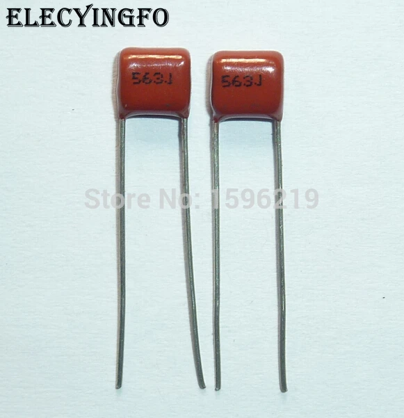 Конденсатор CBB 563 100V 563J 0 056 мкФ 56nF P5 CL21 50 шт. Металлизированный Полипропиленовый