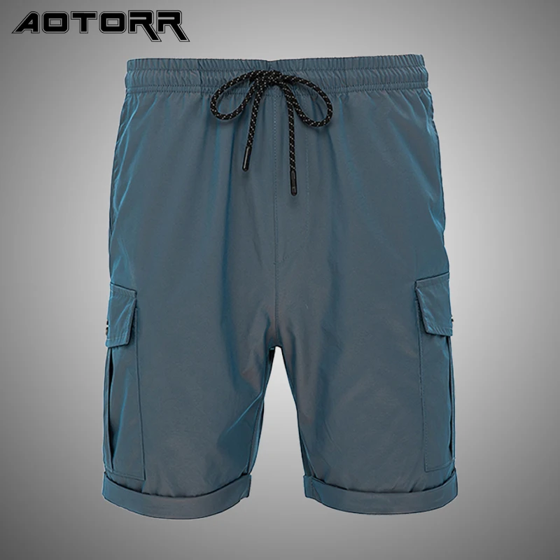 

2021 New Summer Men Shorts Fashion Trend Color Contrast Shorts Casual Sports Pants Hip Hop Streetwear Mens Clothing Oversize