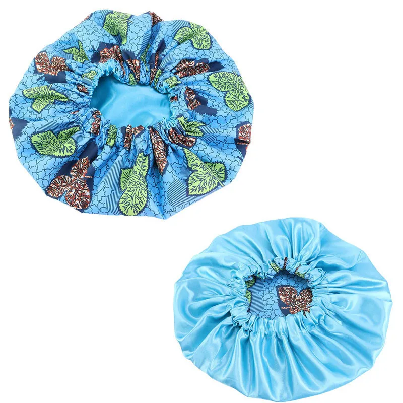 

Extra Large Size African Pattern Print Ankara Bonnets Women Satin Lined Headwrap Bonnets Night Sleep Cap Hair Cover TB-77E