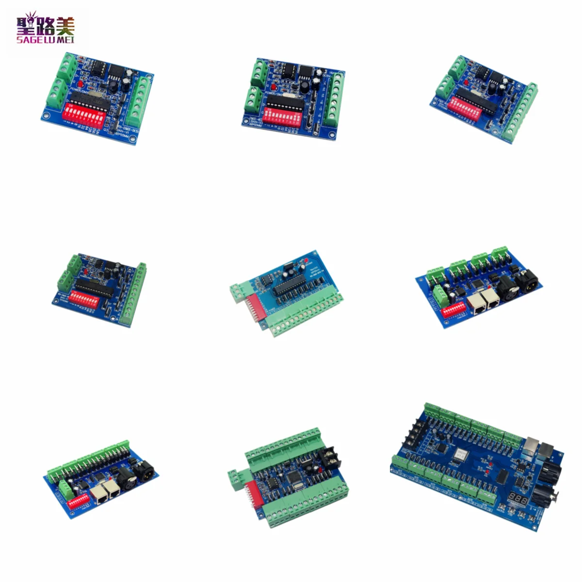 

Плата контроллера DMX512 для светодиодных ламп, 5 в постоянного тока, 12 В, 24 В, 36 В, 3 канала, 4 канала, 6 каналов, 8 каналов, 12 каналов, 18 светодиодный ...