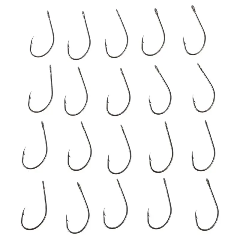 

LUSHAZER brand 20pcs/lot fishing hook Crank hook Barbed fishhook fishing tackle fish hook single fishing hooks