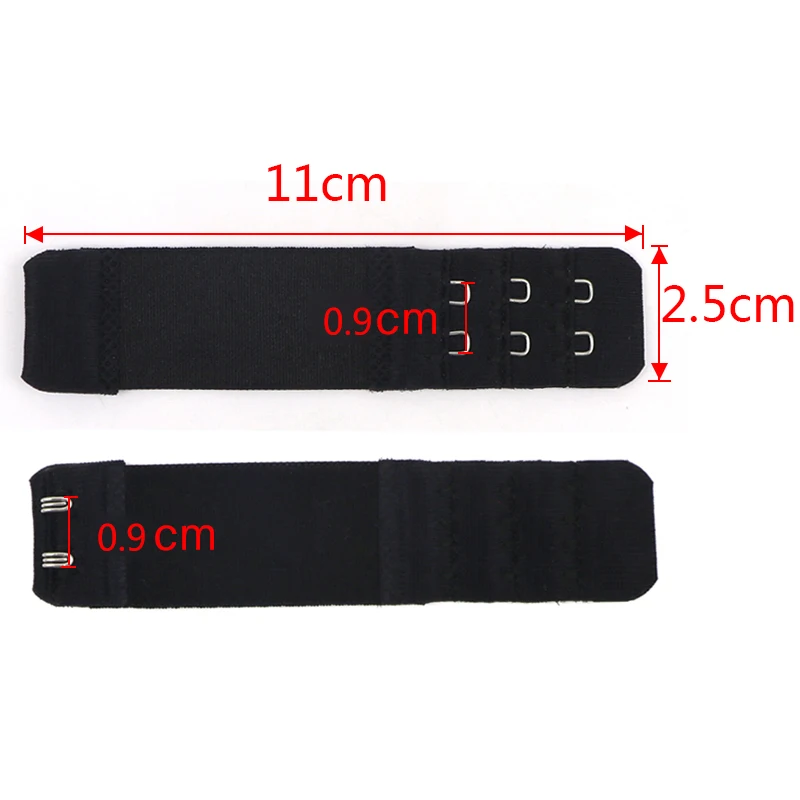 

10PCS Bra Buckle Back Extension Bra Accessories Lengthened Buckle 3 Row 2 Hooks Buckle Extension Accessories Underwear Intimates