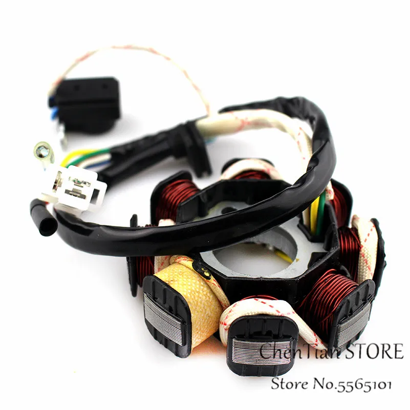 8 полюсный 5 проводной Магнитный статор постоянного тока для 4 тактного скутера
