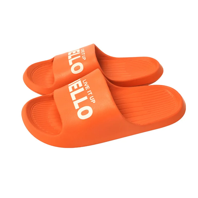 

Unisex Summer Slides Slip on Breathable Non-slip Bathroom Home Shoes Thick Sole Sandals Men Women Slippers House