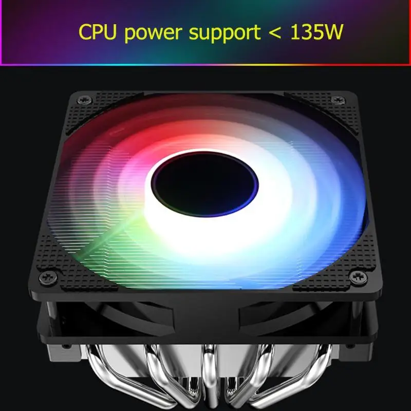 Jonsbo CR-701 12 см красочное освещение cpu вентилятор охлаждения PWM 4Pin 5 тепловых труб тихий компьютер кулер радиатор для Intel/AMD
