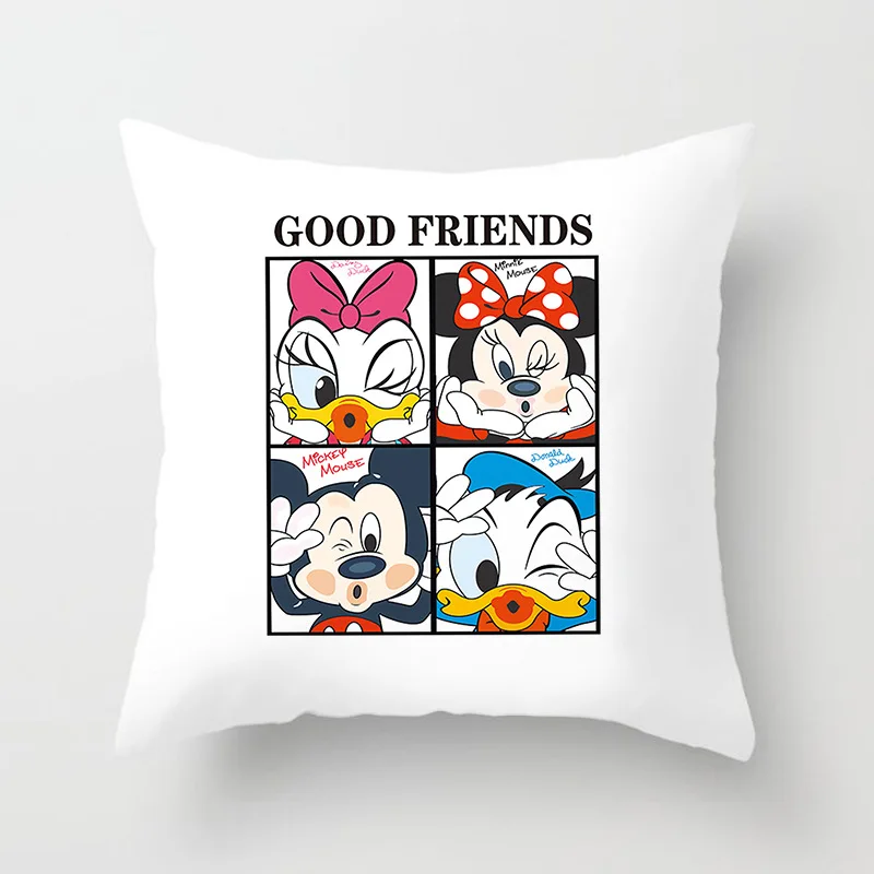 Disney наволочка с мультяшным принтом Подушка обнимающаяся Микки и Минни Маус Мышь
