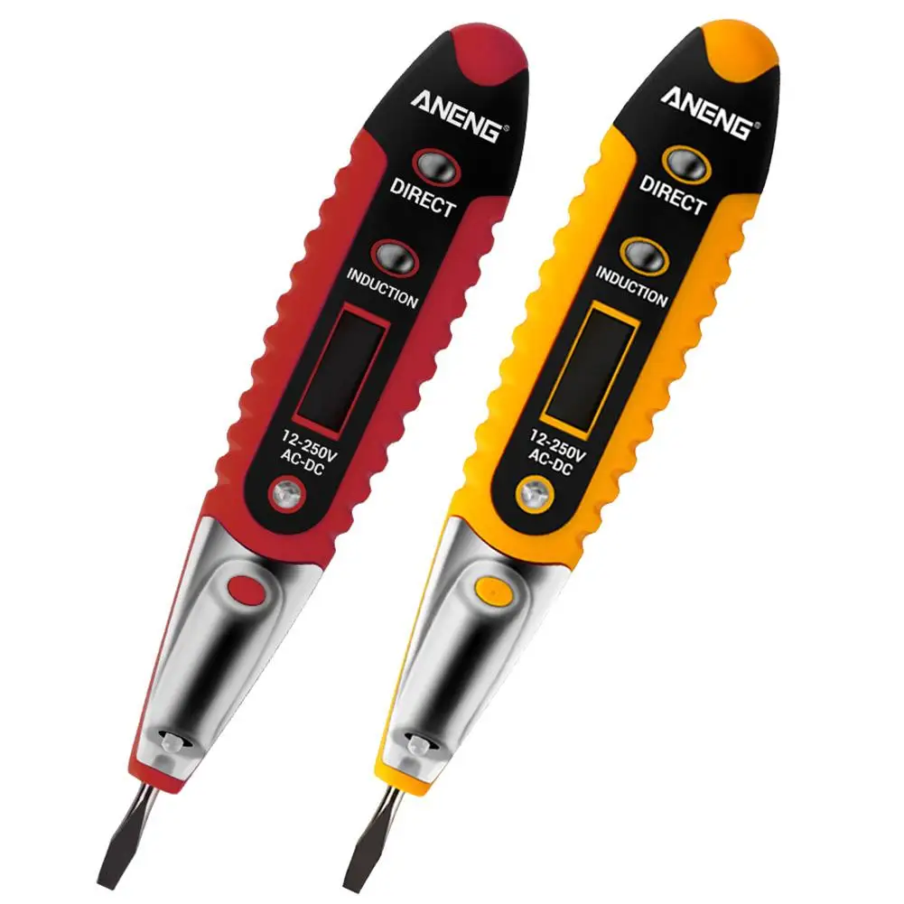 

ANENG Digital Test Pencil AC DC 12-250V Tester Electrical LCD Display Voltage Detector Test Pen for Electrician Tools