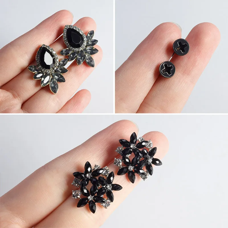 Модные серьги гвоздики с кристаллами для женщин и мужчин 2020 Винтажные пирсинга