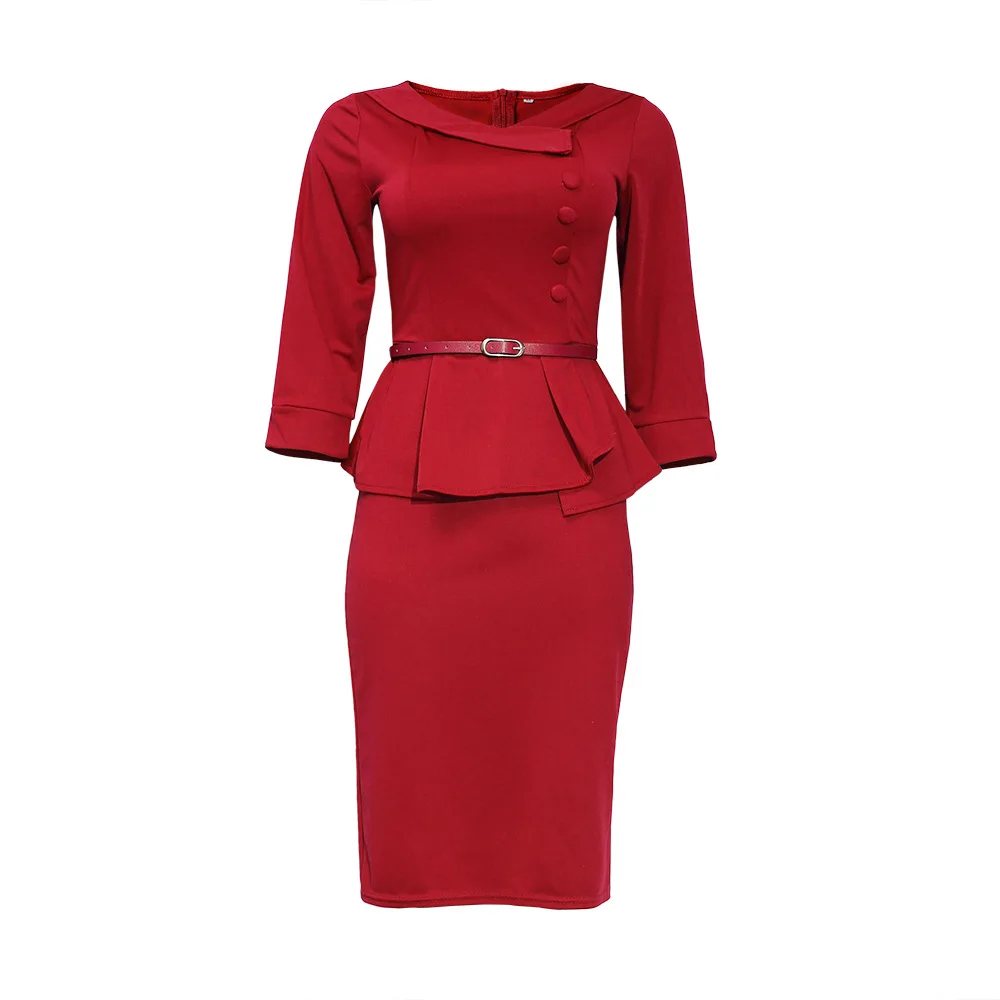 Новое поступление 2020 осеннее платье в африканском стиле с круглым вырезом и