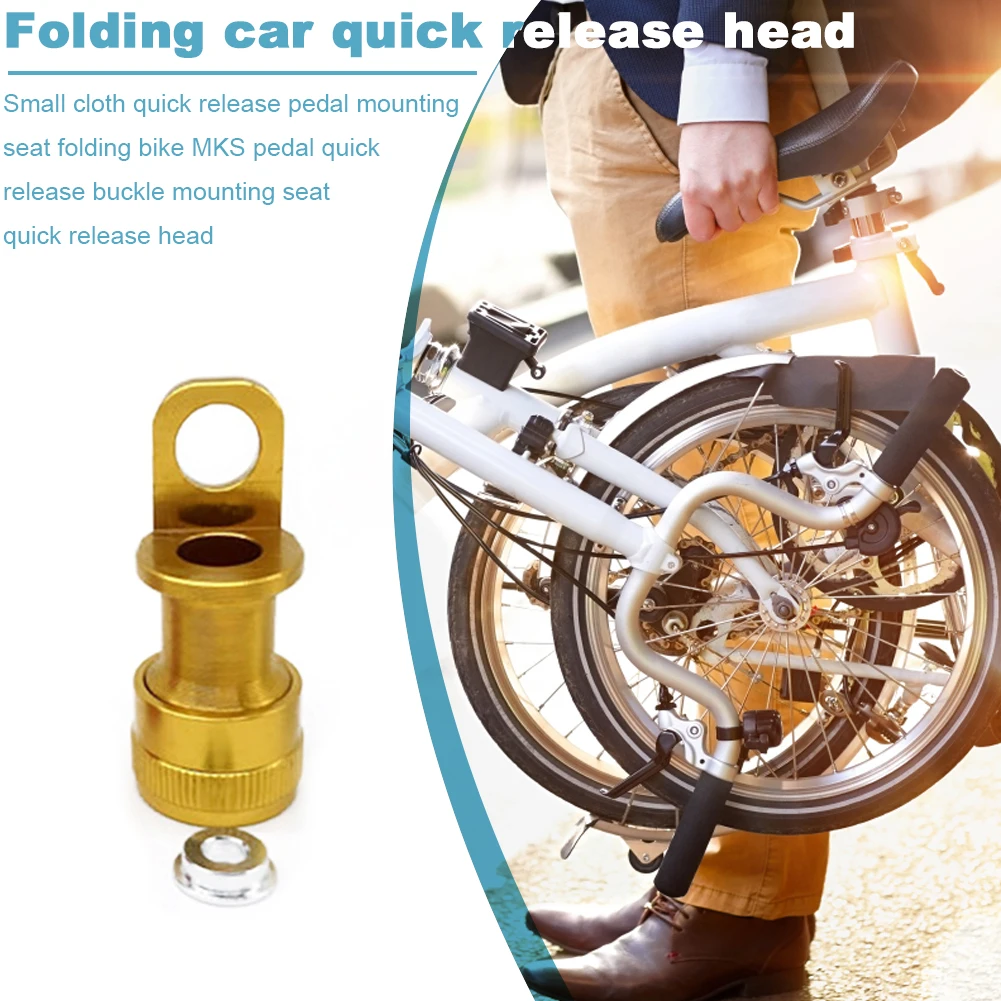 Folding Bike Pedal Quick Release Buckle Pedals Mounting Adapter Biking Portable Dustproof Cycling Parts for Brompton | Спорт и
