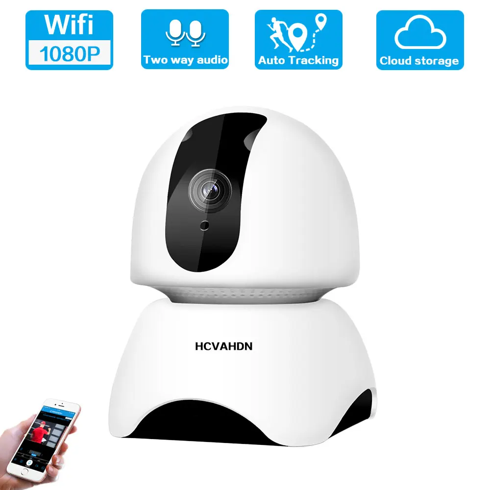

2MP Wi-Fi IP PTZ Безопасности Камера домашние двухканальный приём звука, автоматическое слежение за Беспроводной Видеоняни и радионяни CCTV Камеры ...
