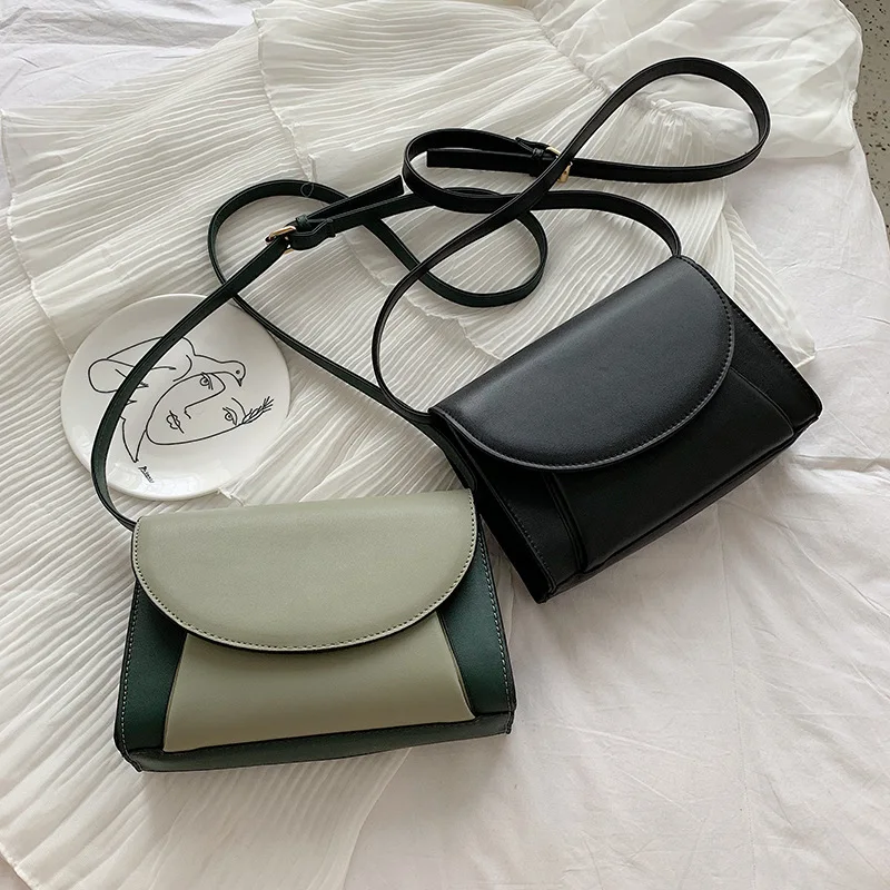 Новый стиль неправильной небольшой квадратной сумки с одним плечом и наклонной