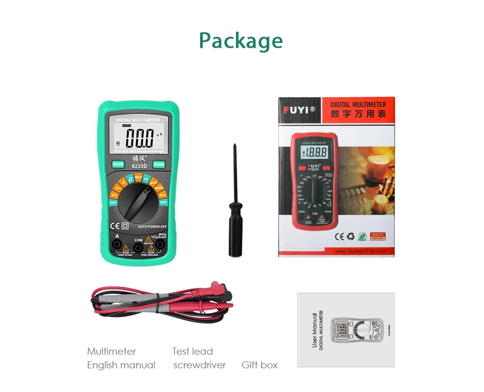 6000 counts Multimeter NCV Digital Multimeter True-RMS Auto Ranging AC/DC Voltage Meter Multimetro Digital Multimetr Voltmeter