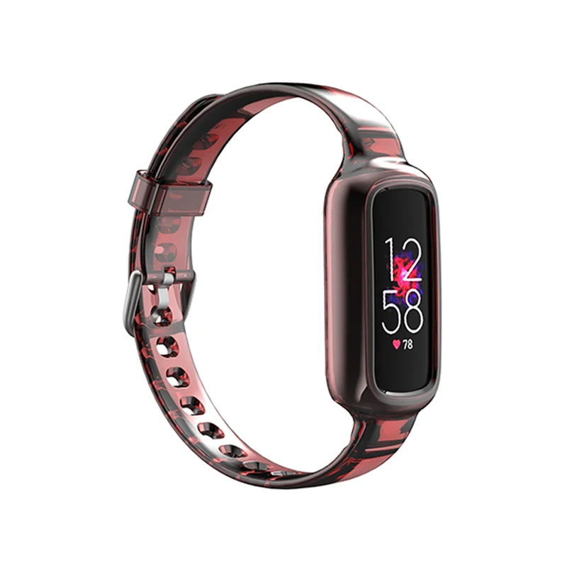 Цельный ремешок для смарт-часов Fitbit LUXE и рамка Premium силиконовые фитнеса часов |