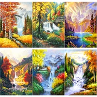 new 5d diy diamond painting tree cross stitch full square round drill scenery diamond embroidery crafts home decor manual gift
