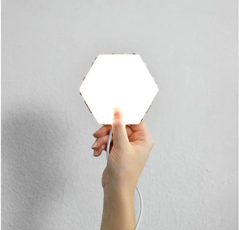 UK Modular LED Touch Quantum Lamp Honeycomb Assembly Creative Helios Wall | Освещение
