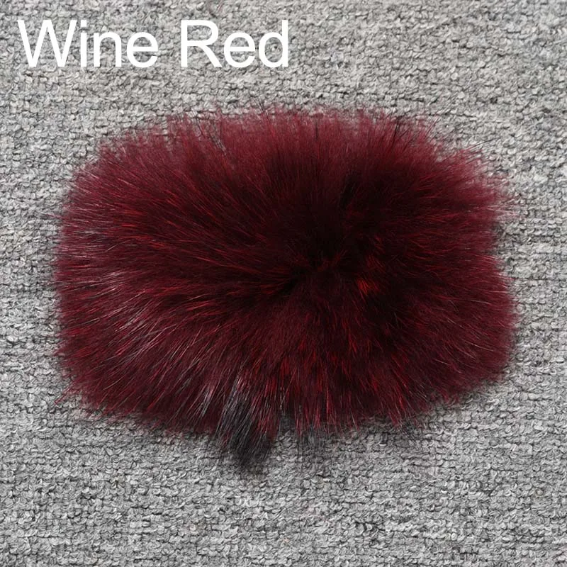 Raccoon Wine Red Зимние толстые теплые пальто из натурального меха енота женская верхняя одежда из натурального меха модные меховые куртки меховые S7158R - Цвет: Raccoon Wine Red