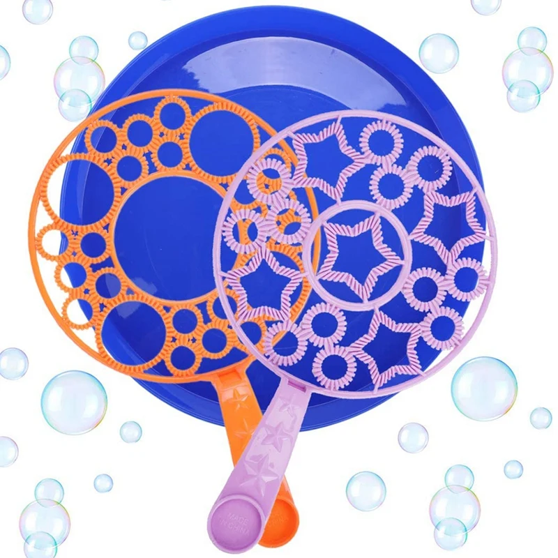 

3Pcs Big Bubbles Wand Kit Creative Bubble Making Wand Bubble Set Toy for Outdoor Activity & Birthday Party & Games