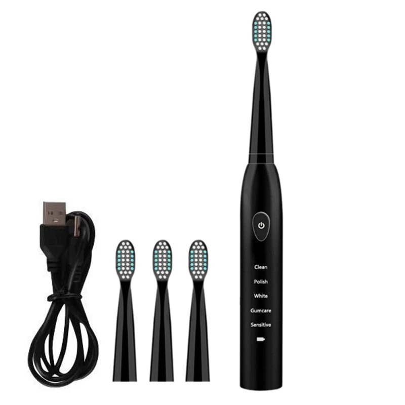 

Ultrasonic Sonic Electric Toothbrush Charging Tooth Brushes Washable Electronic Whitening Teeth Adult Timer Brush