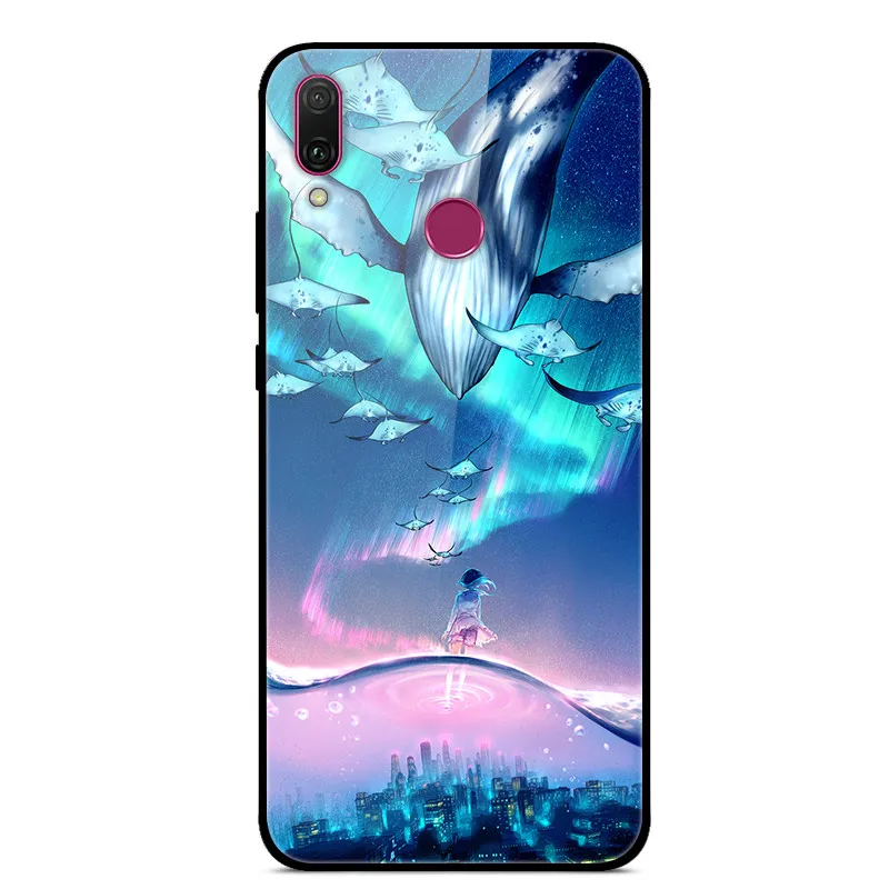 

Glass Case For Honor 9 Plus Phone Case Phone Cover Phone Shell Back Bumper Series 3