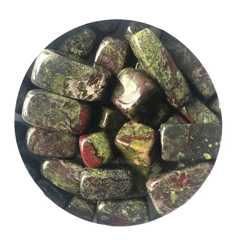 

100g Natural Stone Mineral Crystal Dragon Blood Stone Square Quartz Gravel Healing DIY material Stone Home Decoration Crafts