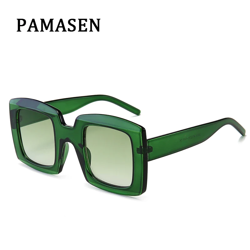PAMASEN Большая квадратная оправа антибликовые очки для женщин роскошные