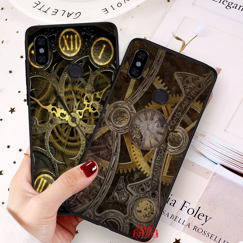 Стимпанк Шестерни Мягкий силиконовый чехол для Redmi 4A 4X5 плюс 5A 6 Pro 6A 7 7A S2 Go K20