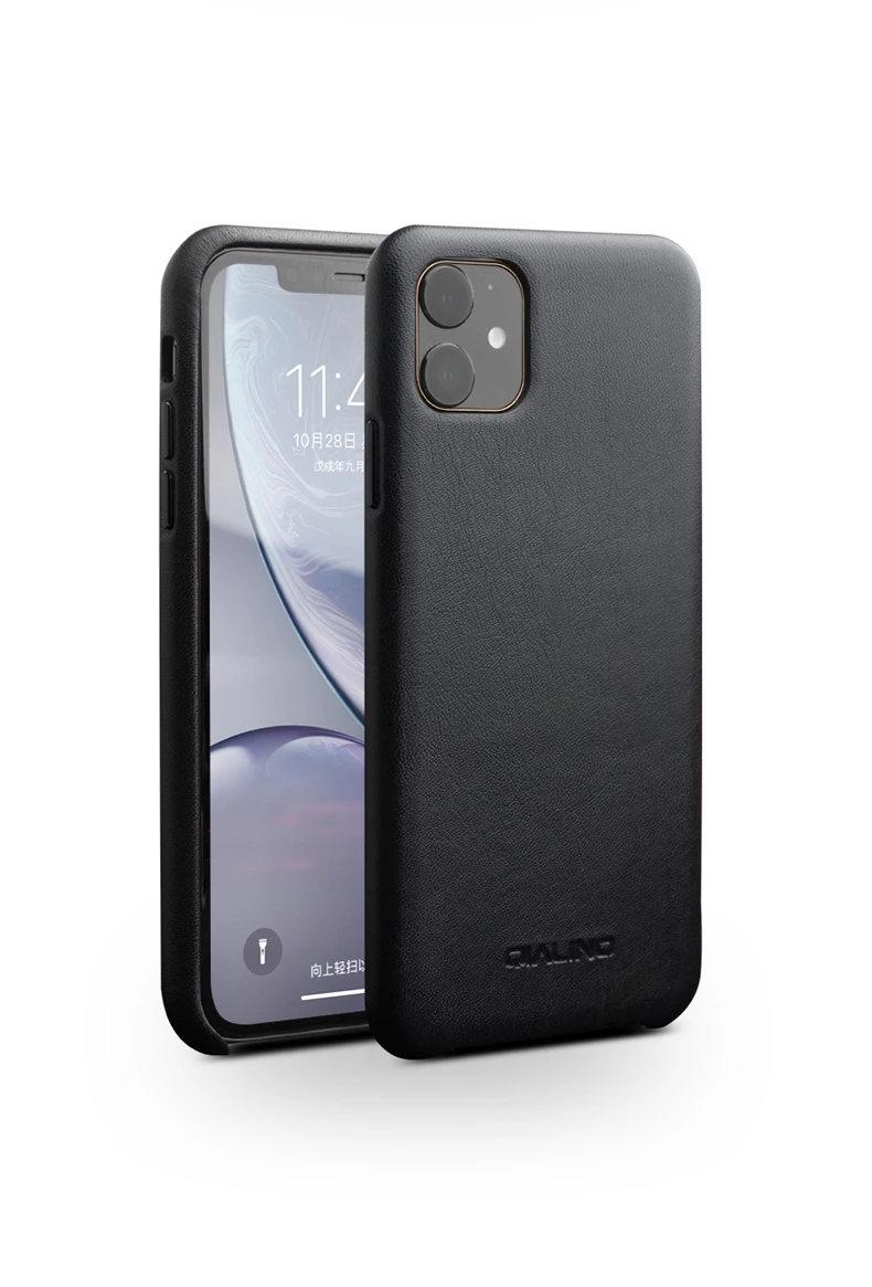 3 цвета настоящая коровья кожа задняя крышка для iPhone 11 Pro Max 5,8 6,1 6,5 полное зерно кожаный чехол металлическая кнопка Натуральная Воловья кожа