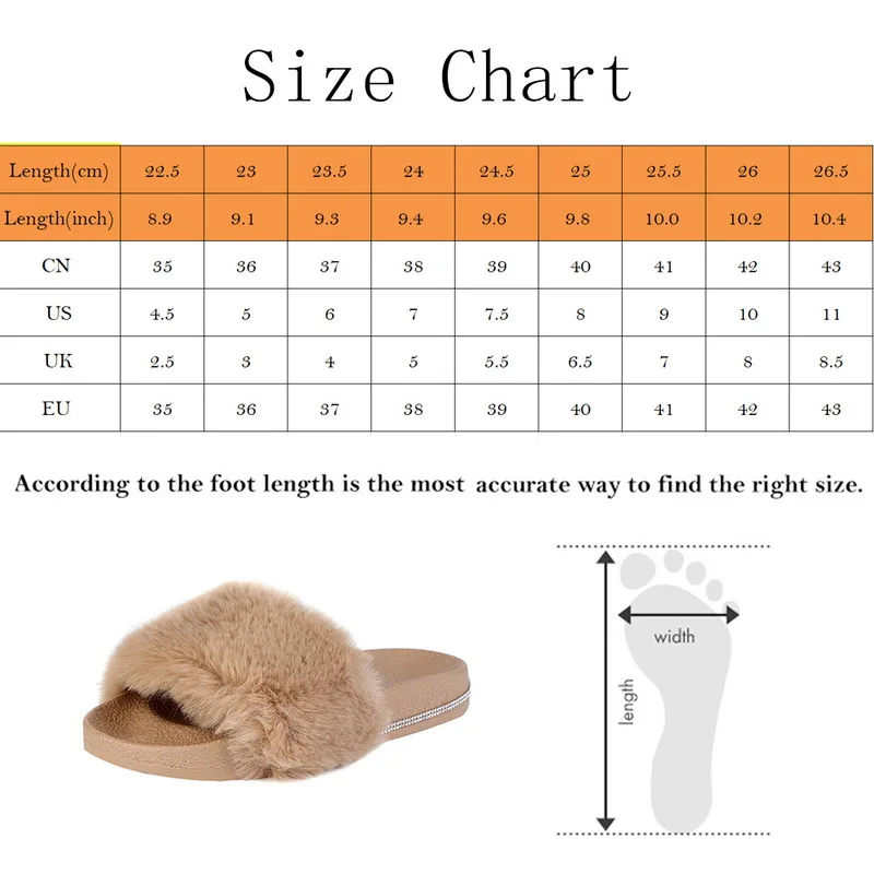 

Fashion Fur Slippers Women Fox Fur Slides Home Furry Flat Sandals Female Cute Fluffy House Shoes Woman Brand Luxury Slip on2021