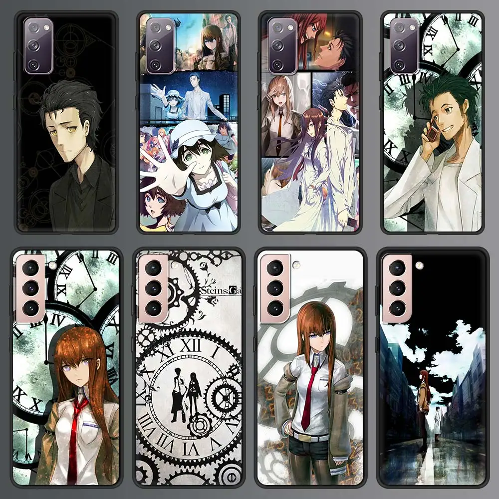 

Steins Gate Okabe Anime Manga Case For Samsung Galaxy S21 Ultra S20 FE S10 S9 Plus S10E S8 Soft Silicone Black Phone Cover Shell