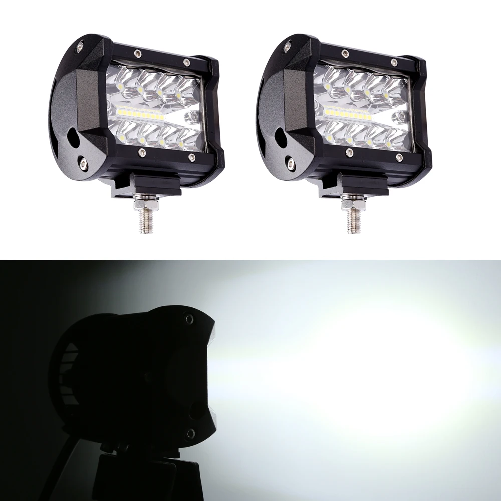 10 шт. 3 ряда светодиодный светильник бар 4 &quotстручки s комбинированный для