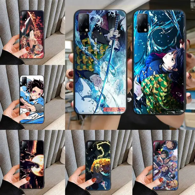 

Demon Slayer Phone Case for Samsung S6 S7 S8 S9 S10 edge plus S10 5G S20 S21 S30ultrs 5G Fundas Cover