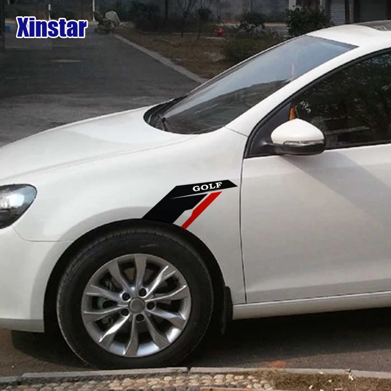 2 шт./лот автомобильные аксессуары крыло наклейка для Volkswagen GOLF1 golf2 golf3 golf4 golf5 golf6