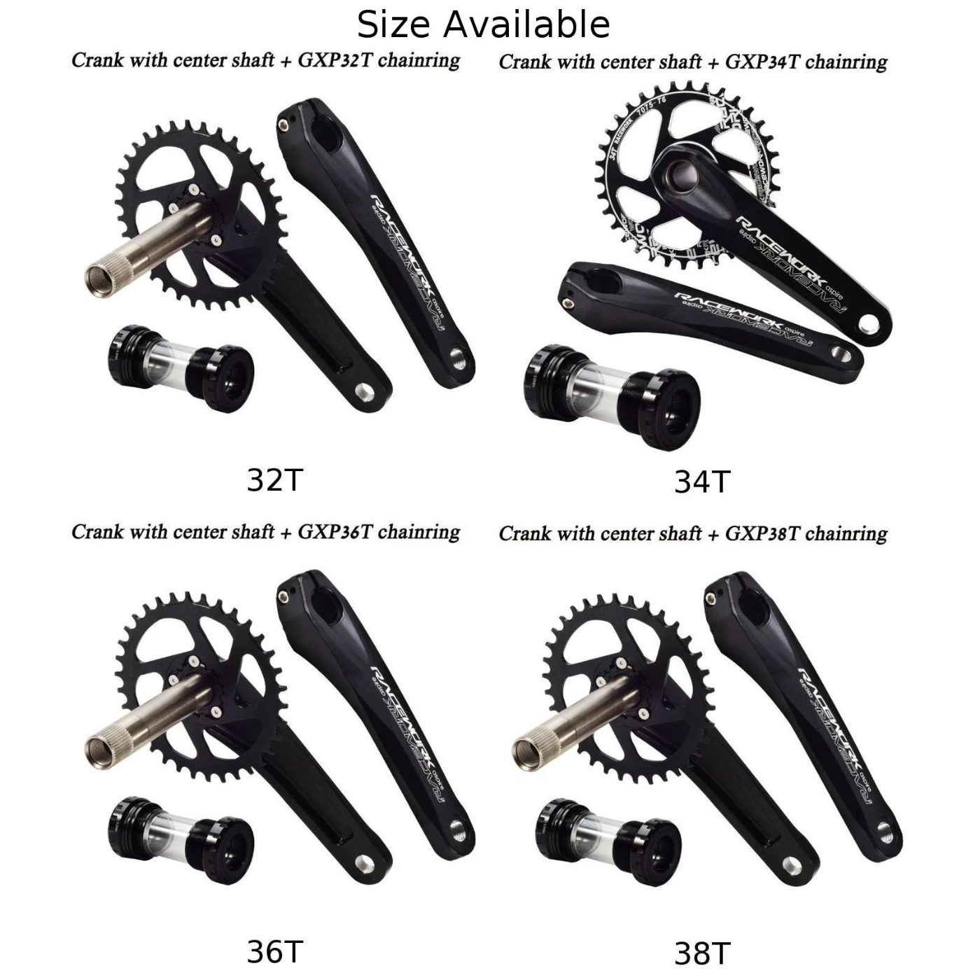 

9/10/11 speed Crankset 170mm Mountian bike Chainring Central axis 34T 36T