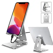 Desktop Mobile Phone Holder Stand, Cradle, Dock, Phone & Tablet Holder, Aluminum Adjustable Desktop Stand