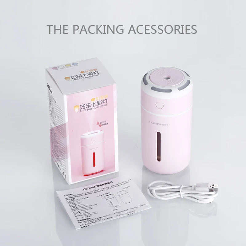 

Cup Mini Air Humidifier USB LED Light Aroma Essential Oil Diffuser Air Purifier Freshener Home Car Mist Maker Fogger