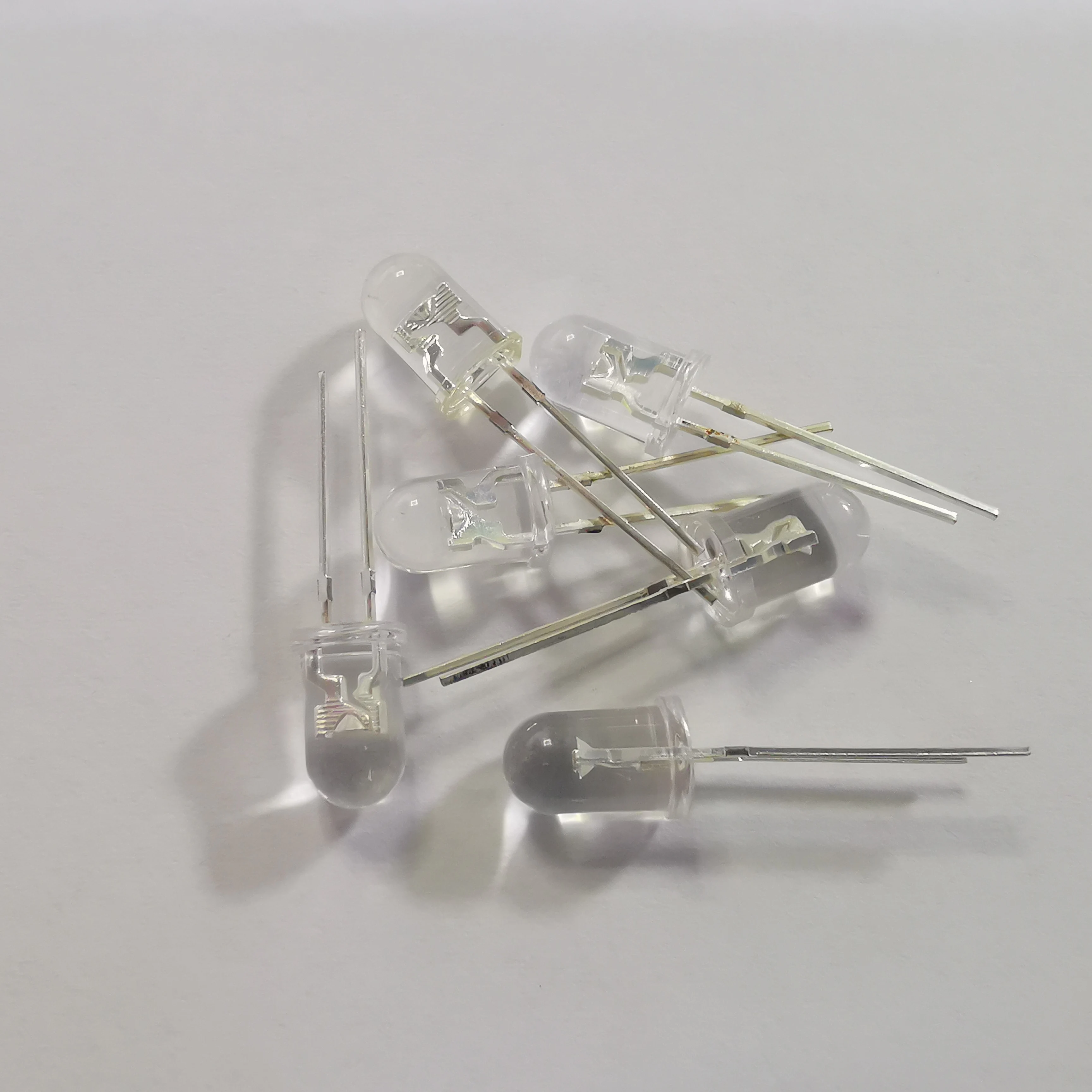 

100PCS 5MM DIP Transparent Cover LED Red Yellow Green Blue Warm White high bright F5 quality bead light emitting diode