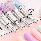 1 шт. креативная гелевая ручка в форме губной помады с блестками и зыбучим песком 05 мм Канцелярия: ручка с подписью школьные офисные принадлежности 2021 Новинка