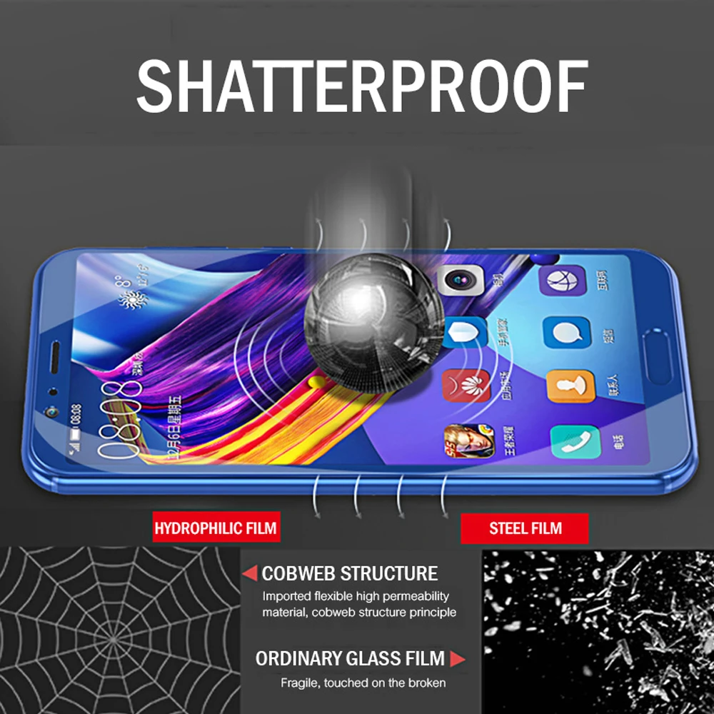 Защитная пленка для huawei honor view 10 note 8x max 9 lite Гидрогелевая не стеклянная play экрана