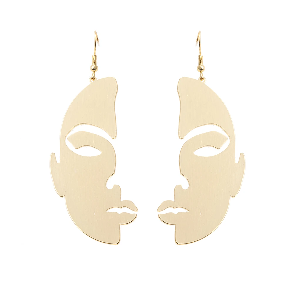 Новый дизайн позолоченные серьги-Крючки с лазерной резкой | Украшения и