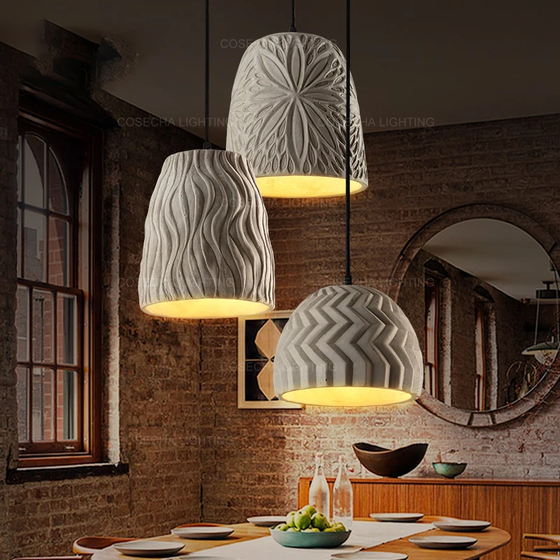 Подвесной светильник Concret в стиле ретро кухонный винтажном промышленный