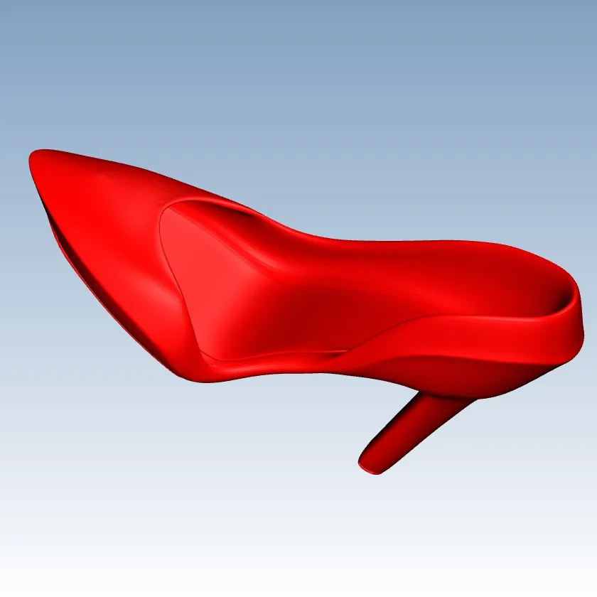 

Red High-Heeled Shoes 3D printing service rapid prototyping according to your design file ST164