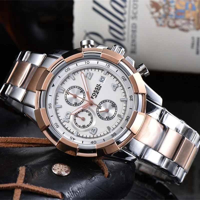 

AAA Luxury brand men watch fashion wristwatches quartz movement stainless steel strap Montre de luxe