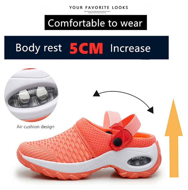 

Shoes Summer Platform slippers Shake Shoes Light Breathable Sports Sandal Ladies Platform Shoes Slipper 41 Outdoor Beach Sandals