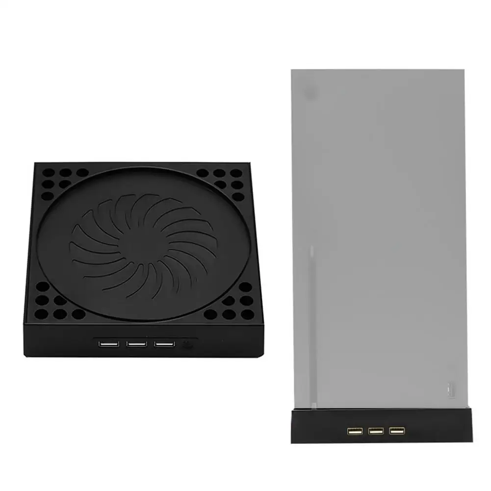 

For Xbox Series X Console Fan External Cooling Pad Vertical Stand Cooler Fan Games Accessories USB Coolers Base Cradle Base