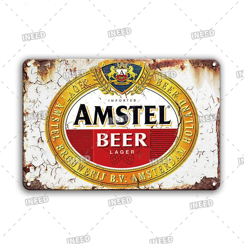 Beer Tin Sign For Bar Wall