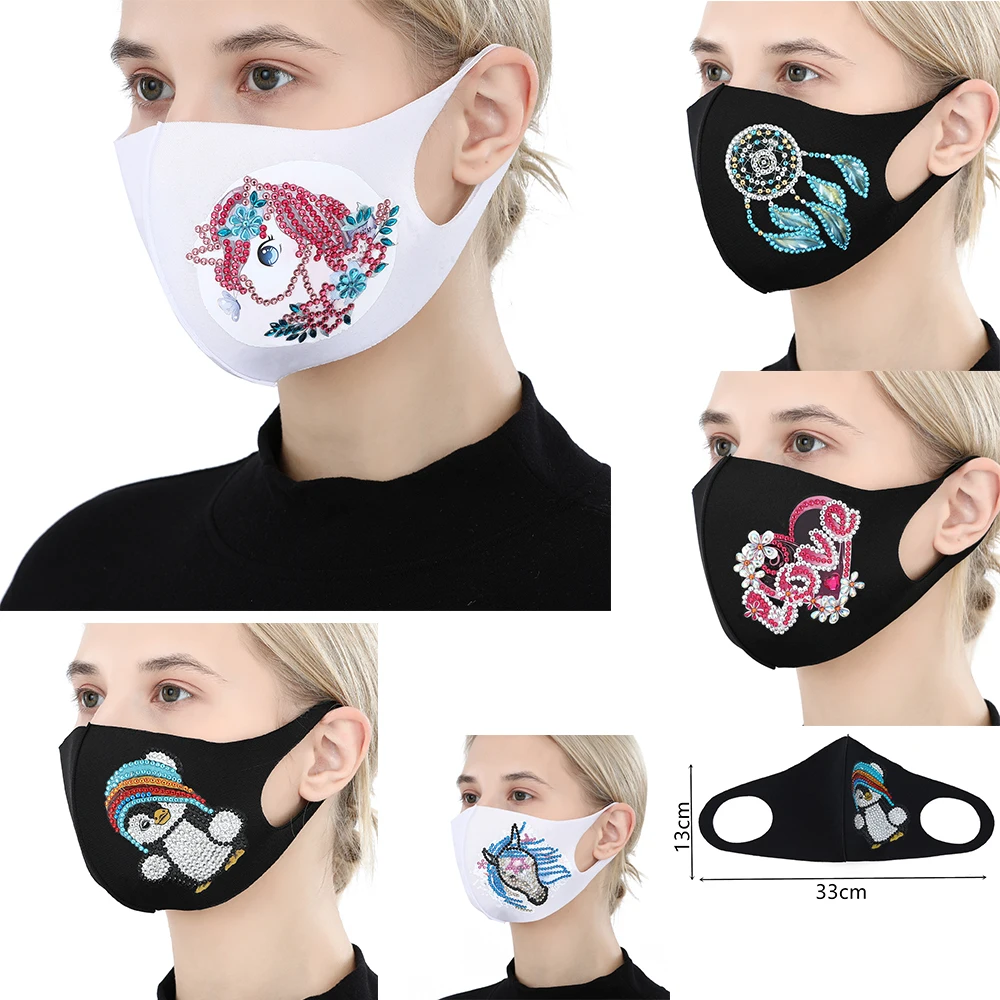 

Алмазная Маска особой формы для вышивки «сделай сам», мультяшное животное, алмазная вышивка, Набор для вышивки крестиком, подарок на выпускной вечевечерние