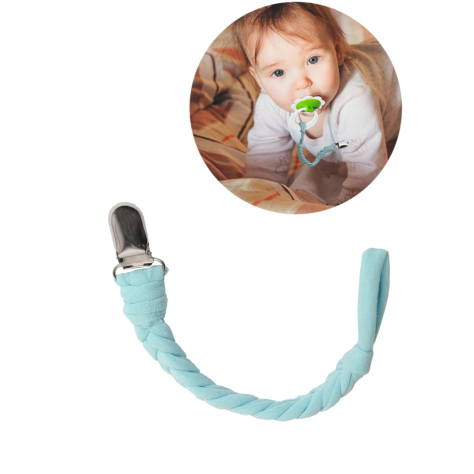 

New Baby Stroller Accessories Pacifier Anti-Drop Hanger Belt Holder Braided Rope Anti-Dropping Pacifier Chain For Child Pacifier