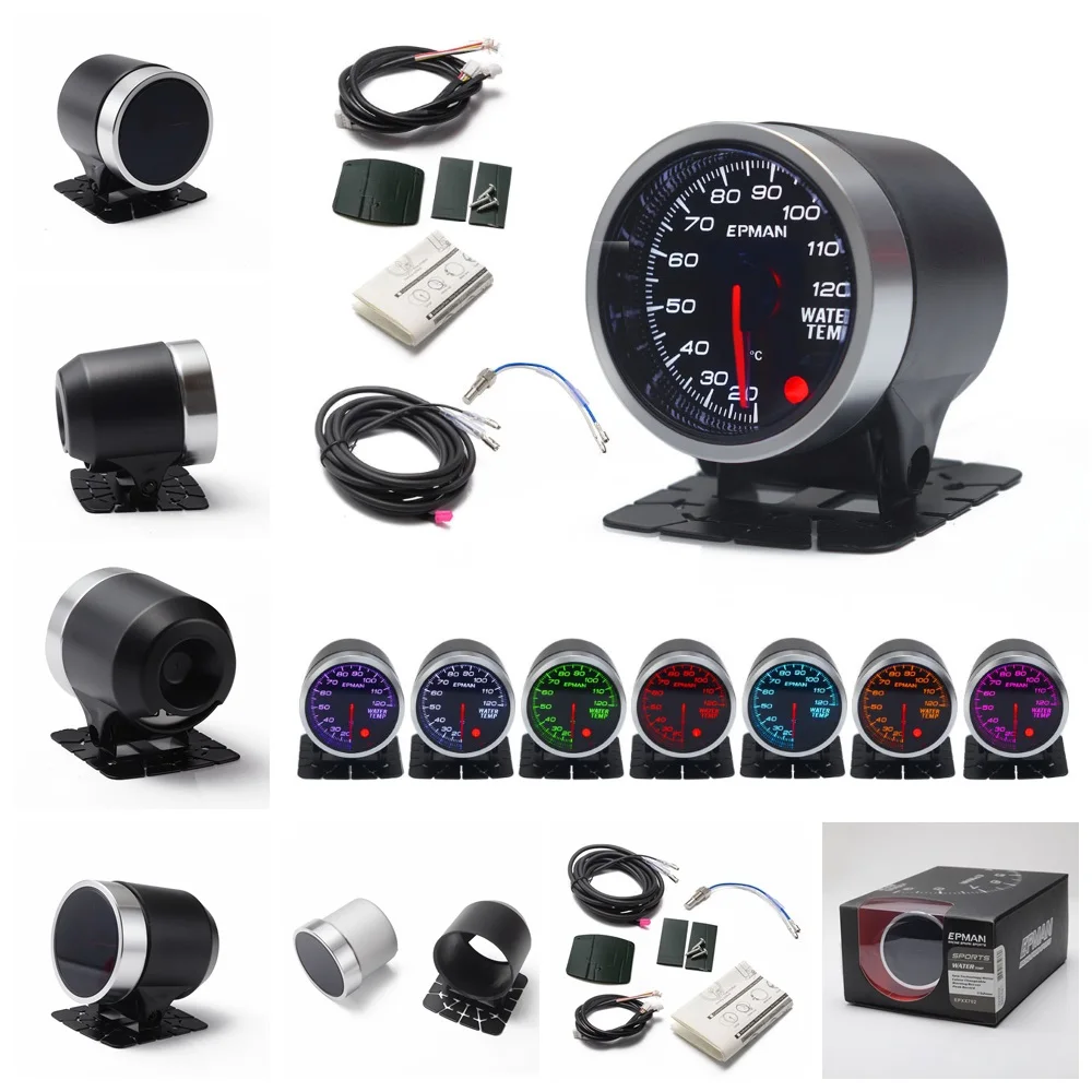 Светодиодный задний фонарь EPMAN 2 &quot52 мм 10 цветов датчик температуры воды с
